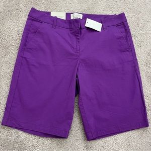 J Crew Bermuda shorts. NWT. Size 6.
